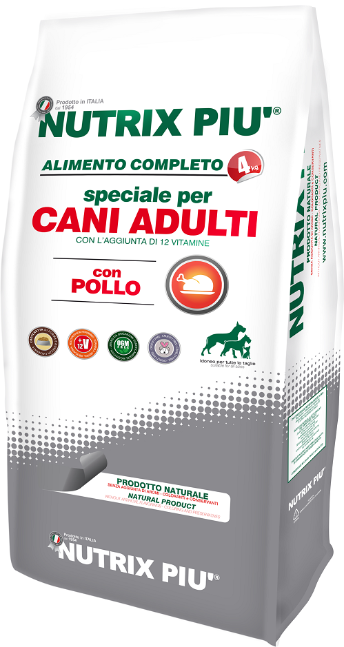 NUTRIX PIU’ CANI ADULTI CON POLLO