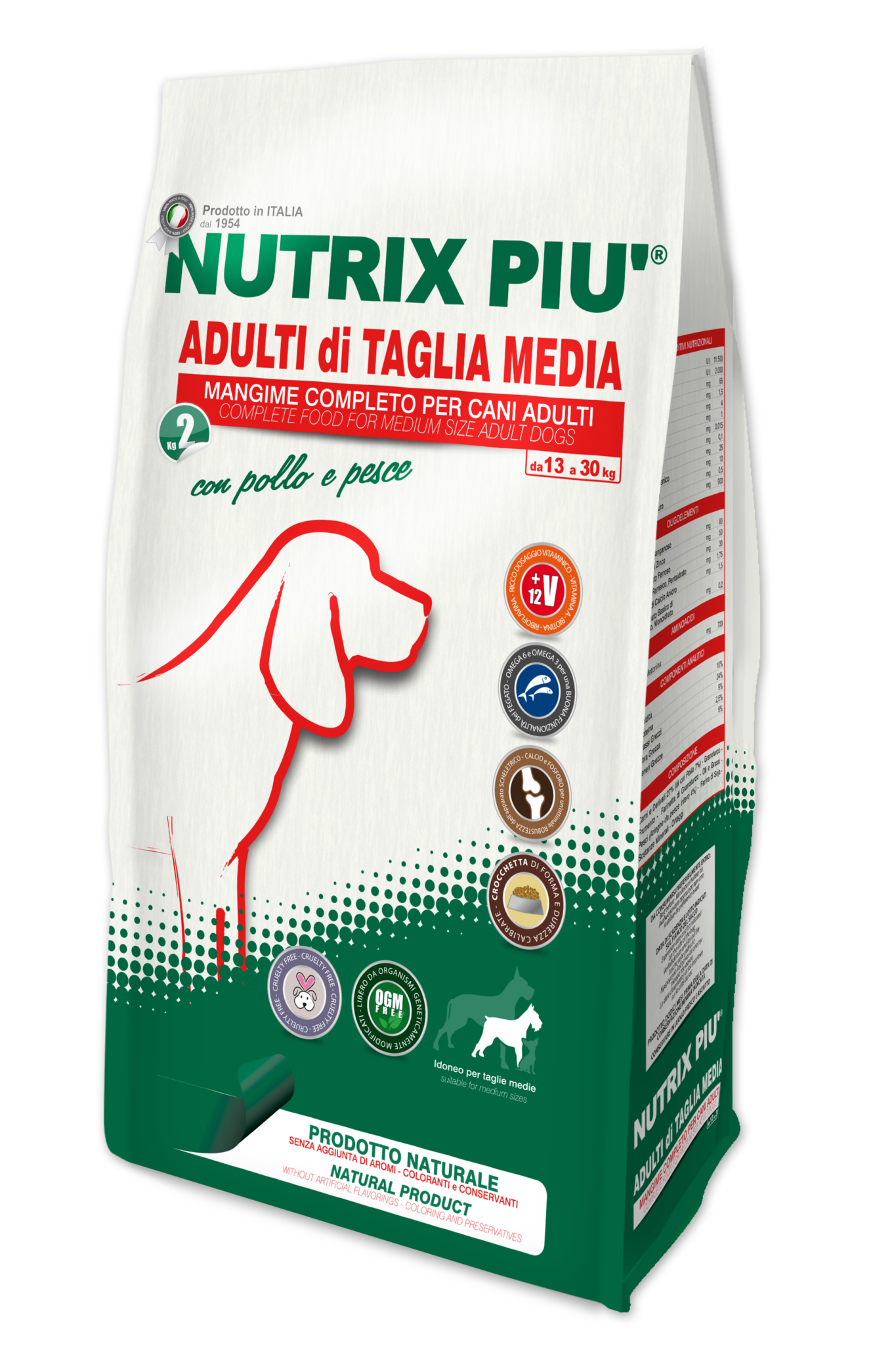 NUTRIX PIU’ ADULTI DI TAGLIA MEDIA